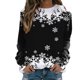 thumbnail image 1 of Gibobby Sudaderas de Navidad para mujer Suéter Tops para mujer Diario Navidad Estampado O CuelloAjuste Suéter Tops Casual Manga larga (Negro,G), 1 of 5