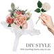 thumbnail image 3 of WHAMVOX 1Jgo Soporte Floral De Espuma Con Encaje Para Bouquets De Novia En Eventos, 3 of 7