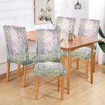 thumbnail image 2 of Yayeee 4 Pack Dining Chair Covers Stretch Parson Chairs Slipcovers Seat Protector, Purple Deer, 2 of 6