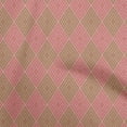 thumbnail image 1 of oneOone Silk Tabby Pink Fabric Check Argyle Sewing Craft Projects Fabric Prints By Yard 42 Inch Wide, 1 of 4