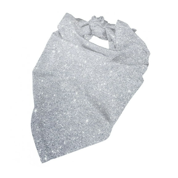 Diamond Silver Pattern Dog Bandana Pet Scarf Dog Party Supplies For Dogs Pet Accessories For Dog Lovers