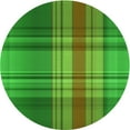 thumbnail image 1 of Ahgly Company Indoor Square Patterned Lime Green Area Rugs, 3' Square, 1 of 6