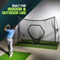 thumbnail image 3 of GoSports 10 ft x 7 ft PRO Golf Practice Hitting Net - Personal Driving Range for Indoor or Outdoor Practice, 3 of 6