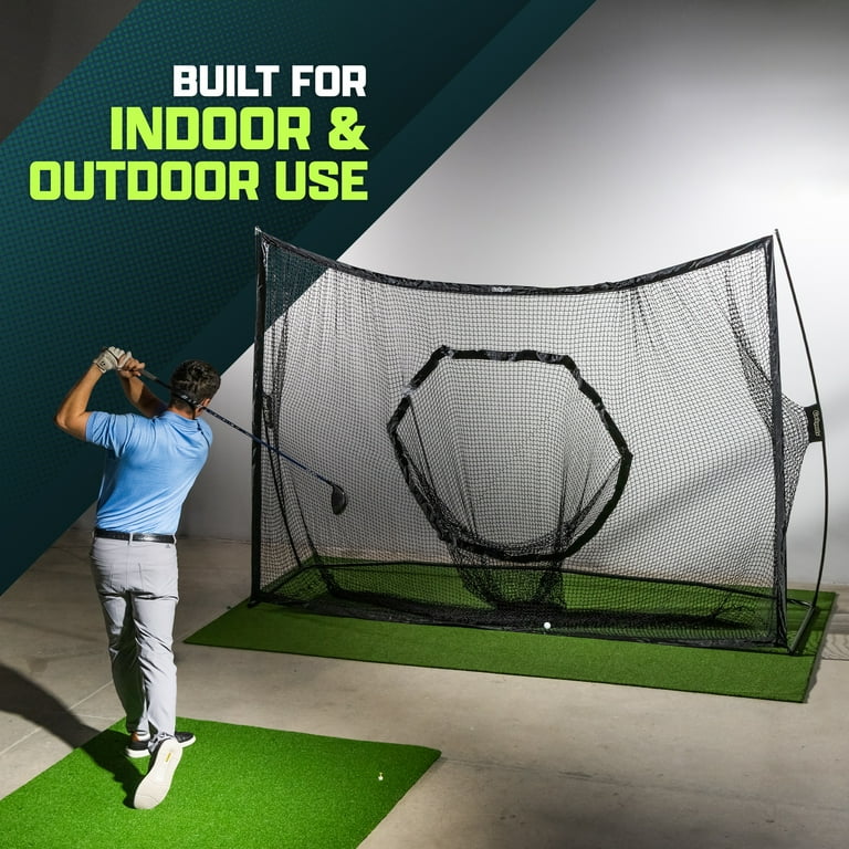 GoSports 10'x7' PRO Golf Net for Indoor Outdoor Practice, Hex