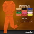 thumbnail image 6 of Elowel Pajama Set for Women and Men 2 Pack 100% Cotton Adult PJs Orange Size XS, 6 of 7