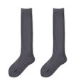 thumbnail image 2 of Dengjunhu 1 Pair High Socks Comfortable Candy Color Anti-slip Allergy Free Anti-Fatigue Slimming Breathable Women Cotton Knee High Socks for Outdoor, 2 of 7