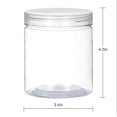 thumbnail image 2 of Frascos de plástico Yephets de 500 ml con tapas, paquete de 12 unidades, transparentes, 16 oz, 2 of 8