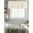 thumbnail image 2 of Valance for Windows,Modern Solid Color Cream Art Valances Curtain Rod Pocket Valance for Kitchen Bedroom Living Room Bathroom,Simple Minimalist Style Short Curtains Window Treatment 42x12in, 2 of 9
