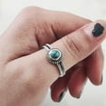 thumbnail image 6 of Natural Turquoise Ring, Tibetan Turquoise Ring, December Birthstone, Bohemian Designer, 925 Sterling Silver, Womens Ring, Christmas, Thanksgiving, Handmade, Statement Jewelry, AAA Natural Gemstone, 6 of 7