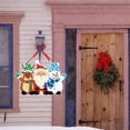 thumbnail image 4 of Colgador de puerta navideño Papá Noel muñeco de nieve alce árbol de Navidad colgantes fiesta de Navidad hogar puerta colgante pancarta decoraciones 2024 Noel, 4 of 5