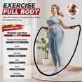 thumbnail image 6 of TaitWay 2.8lb 5lb Adult Anti-Slip Weighted Jump Rope, Heavy Skipping Rope, Black, 6 of 9