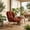 Red, variant on Homy Casa Red Upholstered Rocking Chair for Nursery, Bedroom, Lounge, Reading Nook