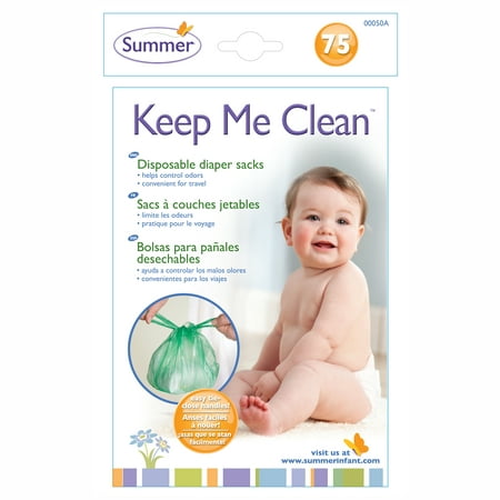 Summer Infant Keep Me Clean Disposable Diaper Sacks, 75