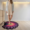 thumbnail image 4 of Peacock Shaped Area Rug Soft Surface Non Slip Backing Decorative Floor Mat for Living Room Bedroom Entryway, 4 of 6