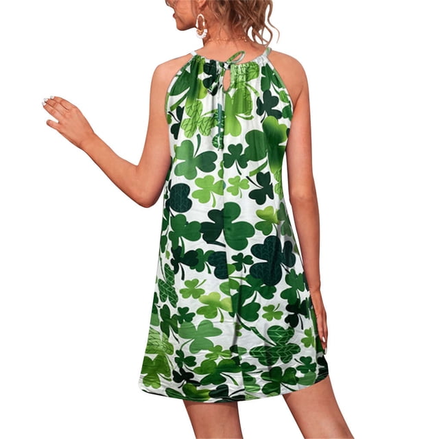 Guardurnaity Vestido casual estampado casual sin mangas estético sexy lindo vestido de playa vacaciones baile fecha banquete ropa de verano Vestidos Hoja SG Guardurnaity AP010895-84