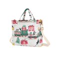 thumbnail image 7 of FORMRS Womens Corduroy Tote Bag Crossbody Shoulder Handbag with Pocket, Christmas Train, 7 of 7