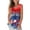 A-Hot Pink, variant on 4th of July Women's V Neck American Flag Printed Tank Tops Patriotic Holiday Loose Fit Summer Casual Sleeveless Top