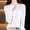 White, variant on Vinsonshop Womens Boat Neck Sweaters Long Sleeve Ribbed Knit Pullover Tops Slim Fit Casual Basic Jumpers Fall Clothes Layering Army Green L