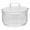 As Shown, variant on Monyance Fruit Transparent Container Stackable Heat Resistant Glass Bowl Transparent Salad Bowl Innovative Dessert Fruit Box With Lid(4.33X4.33X3.74Inches)