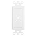 thumbnail image 1 of CMPle - placa de pared decora 1 inserto con abertura flexible placa de pared de decoración de pandillas individuales - blanco - (10 paquete), 1 of 2