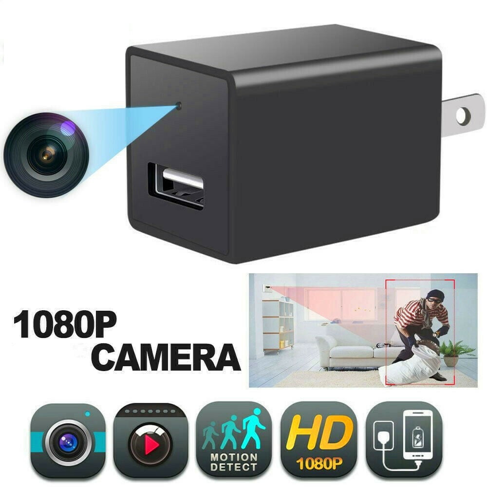 Somedays Mini Deux Ports USB Mur Chargeur HD 1080P Caméra Cachée Mini Enregistreur DVR Détection de Mouvement 