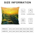 thumbnail image 5 of Creowell Sunflowers Fashion Style Dirt-Resistant Throw Pillow Covers for Couch Sofa Bed Living Room Bedroom 1PC 24x24in, 5 of 5