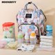thumbnail image 2 of Mochilas multifunción para el cuidado del bebé, bolsos de gran capacidad para cochecito de mujer y niño, bolsas de pañales de viaje al aire libre, informales, 2 of 4