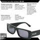 thumbnail image 3 of Lentes De Sol Xolek 114 Acetato Cr39 Rectangular Moda, 3 of 6