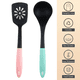thumbnail image 3 of Utensilios de cocina de nailon, pala para freír antiadherente, cuchara densa, más cocina de cocina, sistema de 2 piezas, 3 of 5