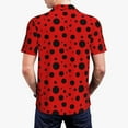 thumbnail image 4 of Daiia Ladybug Pattern Pattern Men’s Polo Shirts,Solid Deck Shirt,Classic Fit, Breathable Cotton Polo for Casual and Sport Wear-4X-Large, 4 of 9