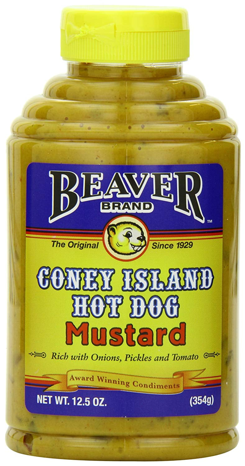 Beaver Brand Deli Mustard - 6 Pack Of 12.5oz Jars, Gourmet Horseradish, Garlic & Ginger Flavored