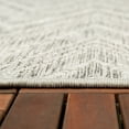 thumbnail image 2 of Balta Kava Chevron Flatweave Indoor/Outdoor Area Rug Grey 7'10" x 10' 8' x 10' Silver, 2 of 5