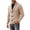 Dark Blue, variant on Zynoxe Plus Size Winter Jackets for Men with Multi Pockets Classic Stand Collar Zip Up Windbreaker Jacket Warm Fleece Lined Thicked Coat Versatile Solid Color Outdoor Jacket