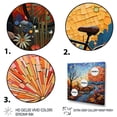 thumbnail image 3 of Designart "Bicycle Mosaic Spokes painting" Bicycle Floater Framed Wall Art Print, 3 of 7