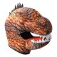 thumbnail image 5 of Máscara de dinosaurio, ligera y divertida, disfraz de Halloween para actuaciones en el escenario o cumpleaños. Marrón, 5 of 9