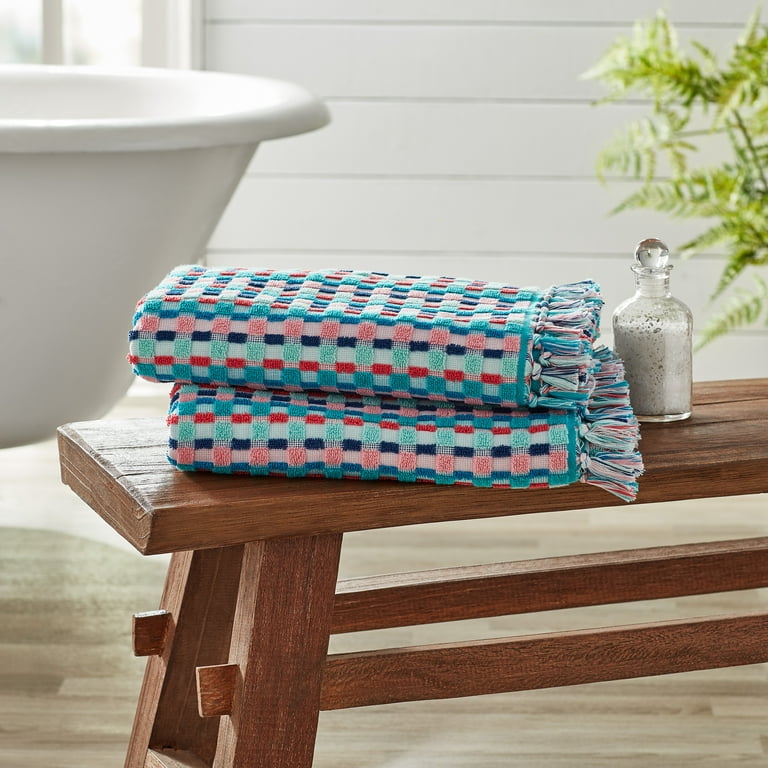 The Pioneer Woman Fringe Dish Cloth, Multi, 4 Piece, Available in