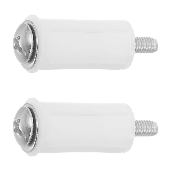 IDEANATEGRATE Toilet Seat Bolts PP Iron Rubber 2Pcs 1.7In