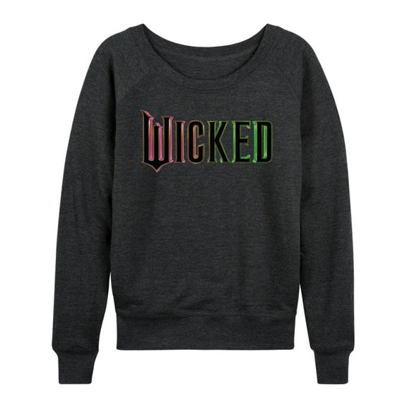 Wicked - Theatrical Logo - Women's French Terry Pullover Long Sleeve Shirt
