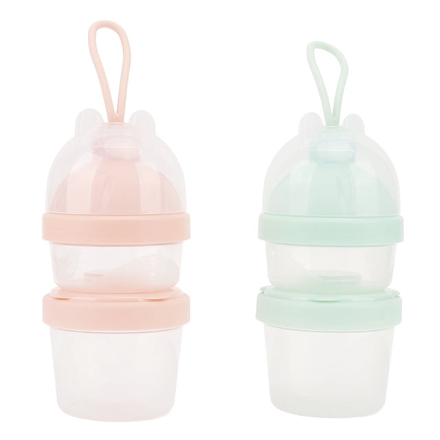 Contenedor de fórmula para bebés, dispensador de fórmula para bebés, contenedor portátil de leche en polvo, contenedor de almacenamiento de refrigerios para bebés, artesanía superior