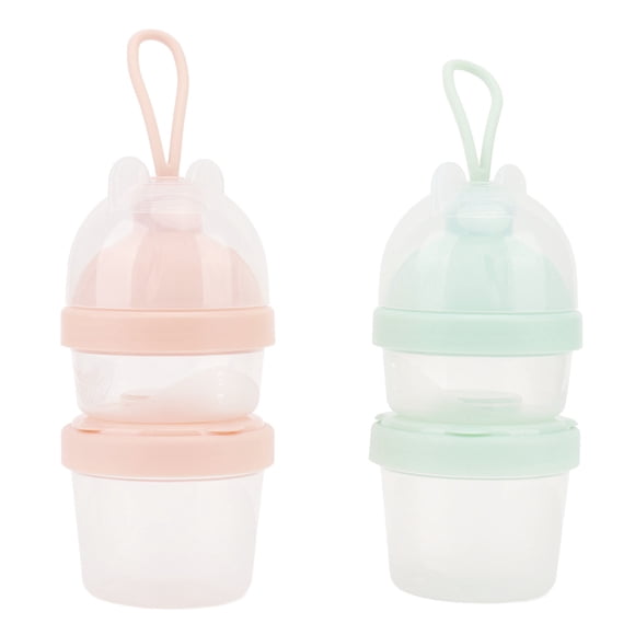 Contenedor de fórmula para bebés, dispensador de fórmula para bebés, contenedor portátil de leche en polvo, contenedor de almacenamiento de refrigerios para bebés, artesanía superior