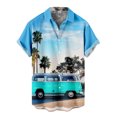 thumbnail image 1 of Camisas casuales de manga corta estilo hawaiano de moda de verano para hombres Pompotops oipoqjl43822, 1 of 4
