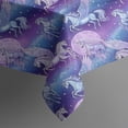 thumbnail image 4 of Purple Cartoon Pegasus Moon Pattern Rectangle Tablecloth 60"x102",Waterproof Polyester Rectangle Table Cloth, Wipeable Spillproof Polyester Tablecloth for Dining, Camping, Indoor and Outdoor, 4 of 6