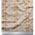 thumbnail image 1 of Soimoi Crepe Silk Fabric Giraffe Kids Print Fabric by Yard 42 Inch Wide, 1 of 3