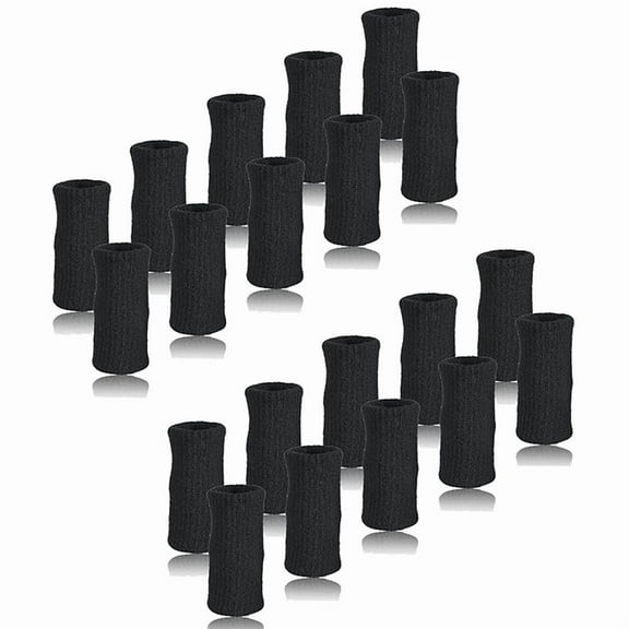 20Pcs Finger Brace Splint Sleeve Thumb Support Protector Elastic Breathable Stabilizers for Basketball Golf