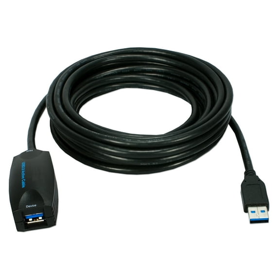 QVS 16ft USB 3.0/3.1 5Gbps Active Extension Cable