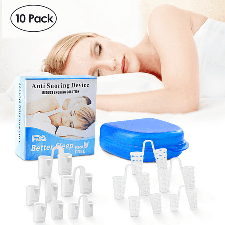 10pcs Anti Snoring Devices Nose Vents Nasal Dilator Stop Snoring Snore Stopper Ease Breathing Snoring