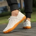 thumbnail image 4 of Non Slip Men's Solid Slip On Casual Shoes With Elastic Strap, Durable Outdoor Workout Jogging Sneakers, 4 of 9