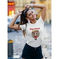 thumbnail image 2 of Cute Cartoon Princess Shaped T-Shirt Women -Image by Shutterstock, Female XX-Large, 2 of 4