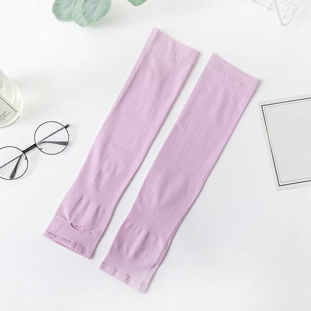 Detachable Sleeves For Women Arm Cover With Wrist Wraps Long UPF50+ Sun Sweat Absorbent And Quick Drying Finger Rest Type