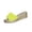 Yellow, variant on Women's Slipper Fashionable Casual Summer Solid Color Round Toe Wedge Heel Soft Comfort Breathable Lining Non-Slip Slides Personality Slip On Sandals for Women